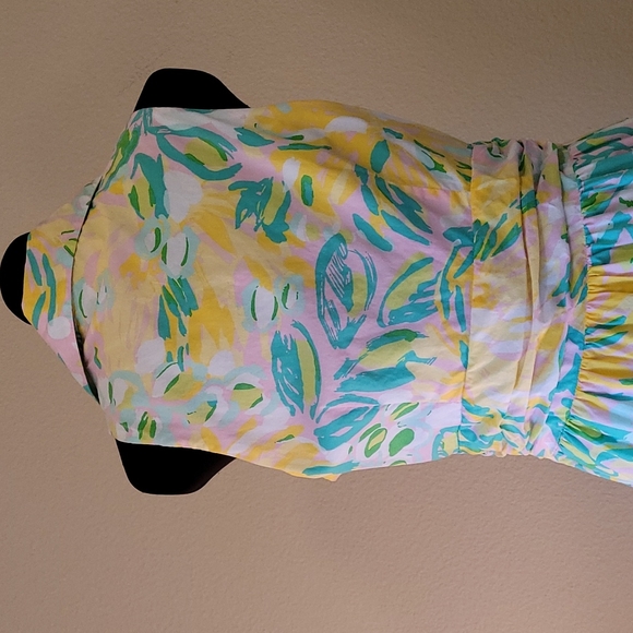 Lilly Pulitzer Pastel Floral Sleeveless Dress Size 8 - Picture 5 of 10